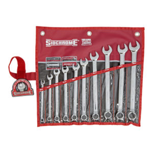 10 Pc Ring & Open End Spanner Set - Metric